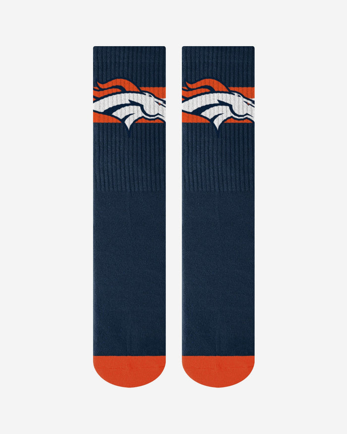 Denver Broncos Team Stripe Crew Socks FOCO - FOCO.com