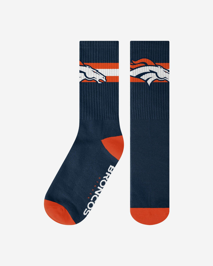 Denver Broncos Team Stripe Crew Socks FOCO S/M - FOCO.com