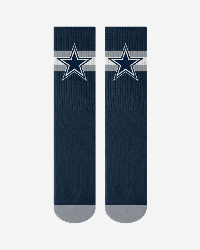 Dallas Cowboys Team Stripe Crew Socks FOCO - FOCO.com