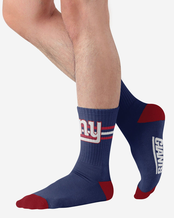 New York Giants Team Stripe Crew Socks FOCO - FOCO.com