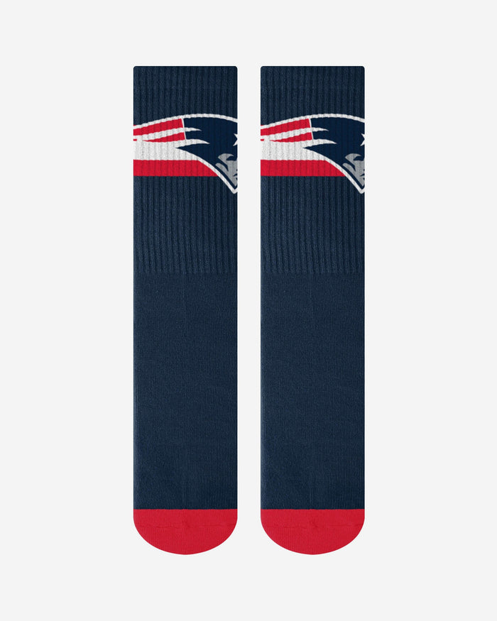 New England Patriots Team Stripe Crew Socks FOCO - FOCO.com