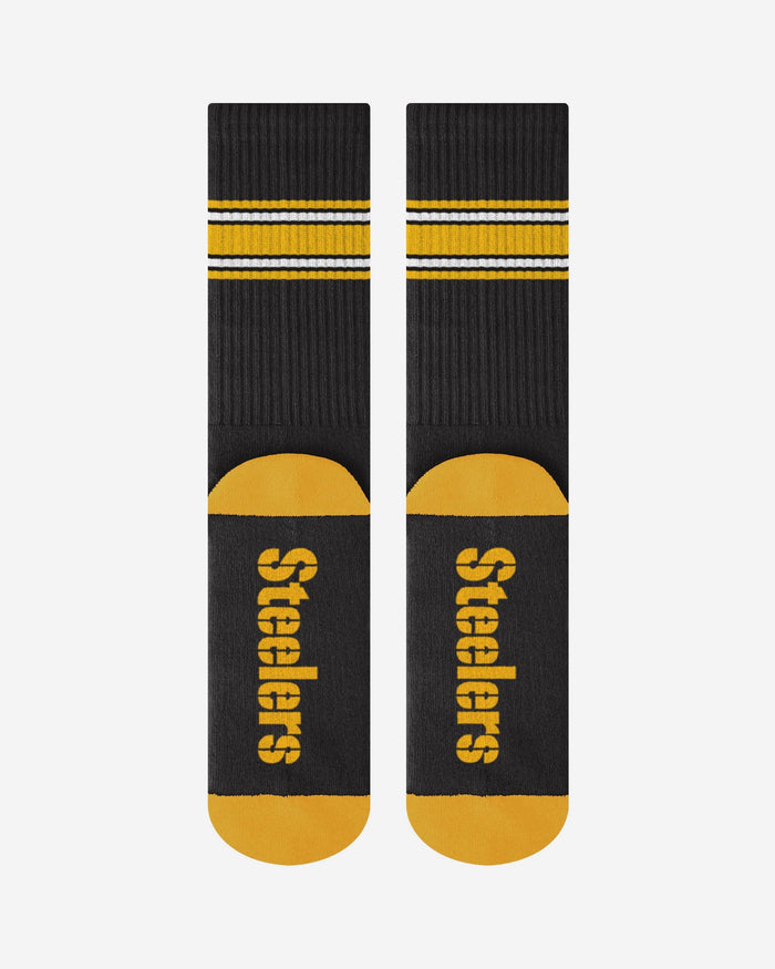 Pittsburgh Steelers Team Stripe Crew Socks FOCO - FOCO.com