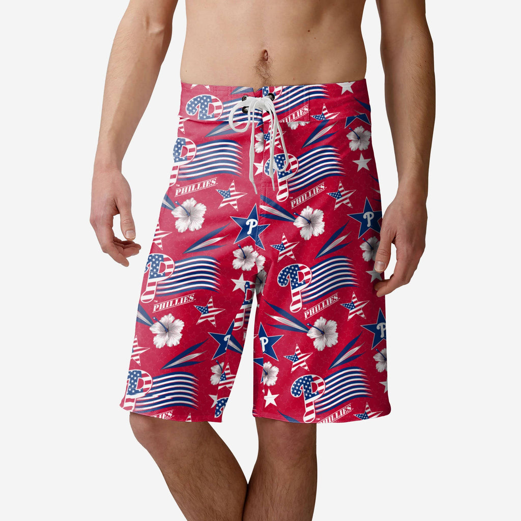 Philadelphia Phillies Americana Boardshorts FOCO S - FOCO.com