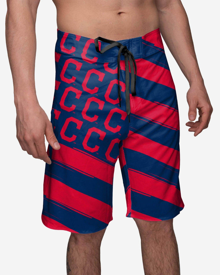 Cleveland Guardians Diagonal Flag Boardshorts FOCO S - FOCO.com