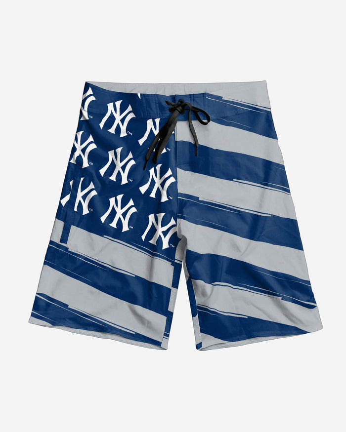 New York Yankees Diagonal Flag Boardshorts FOCO - FOCO.com
