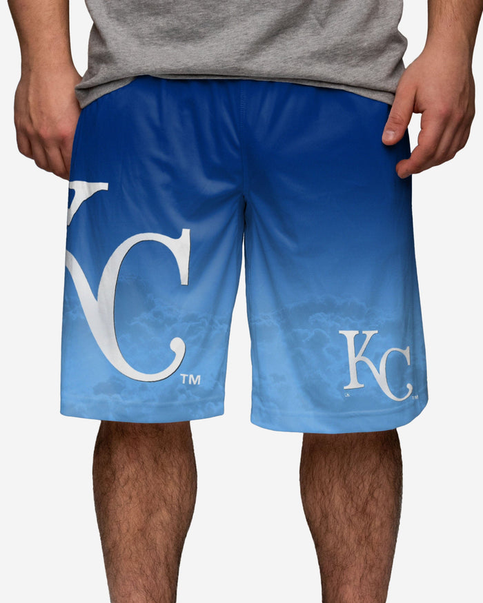Kansas City Royals Gradient Big Logo Training Shorts FOCO S - FOCO.com