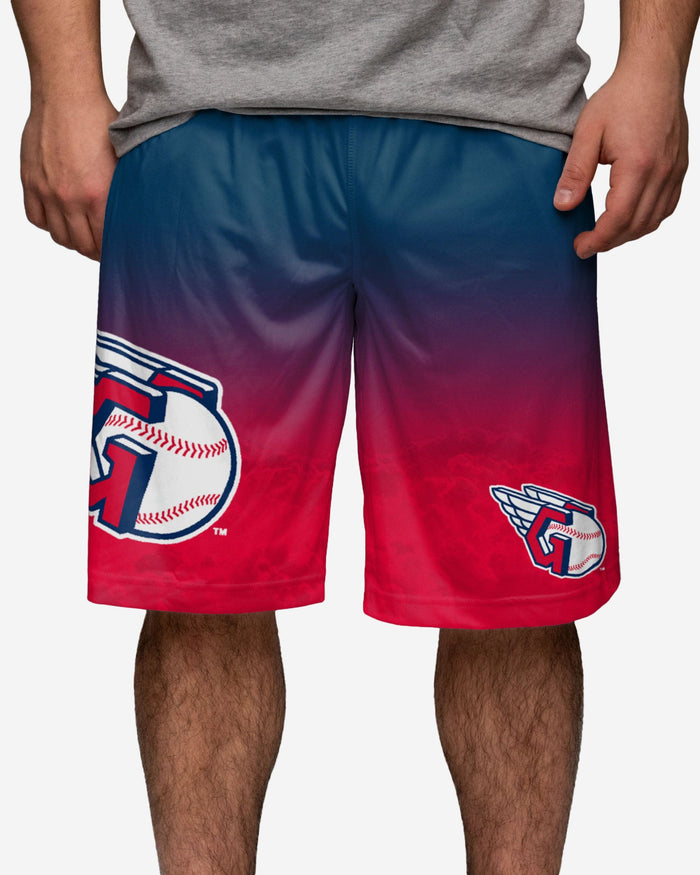 Cleveland Guardians Gradient Big Logo Training Shorts FOCO S - FOCO.com