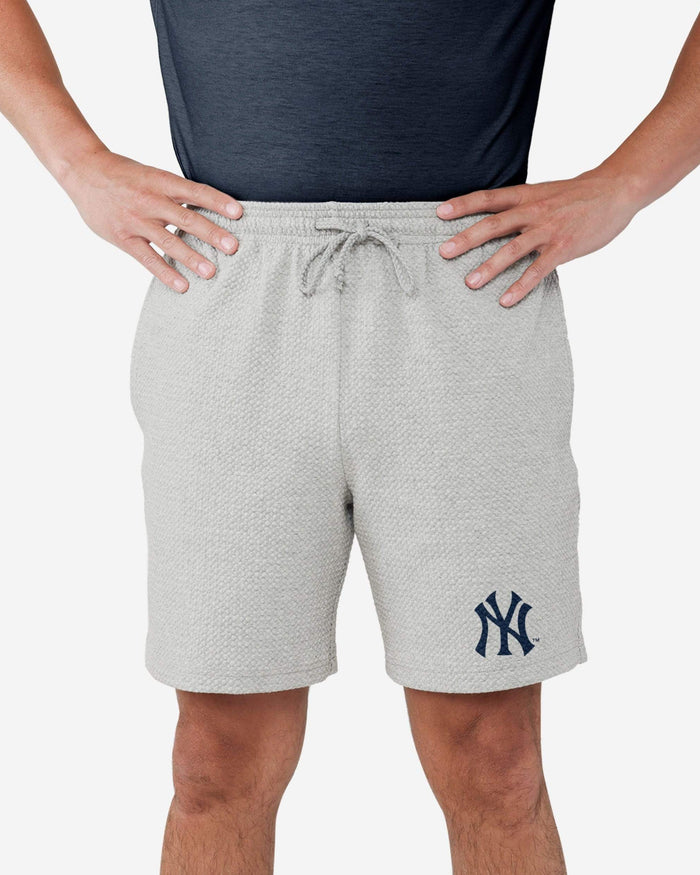 FOCO MLB Men's Primary Logo Gray Woven Shorts