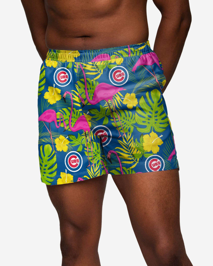 Chicago Cubs Highlights Swimming Trunks FOCO S - FOCO.com