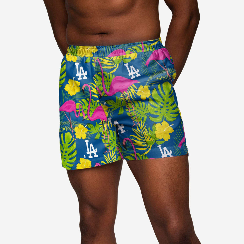 Los Angeles Dodgers Highlights Swimming Trunks FOCO S - FOCO.com