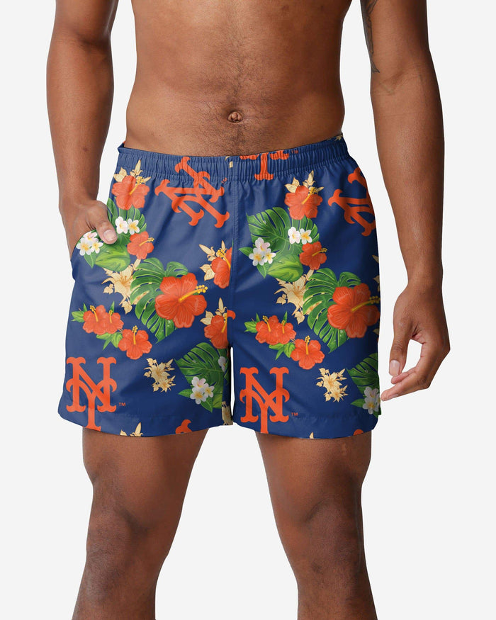 New York Mets Floral Swimming Trunks FOCO S - FOCO.com