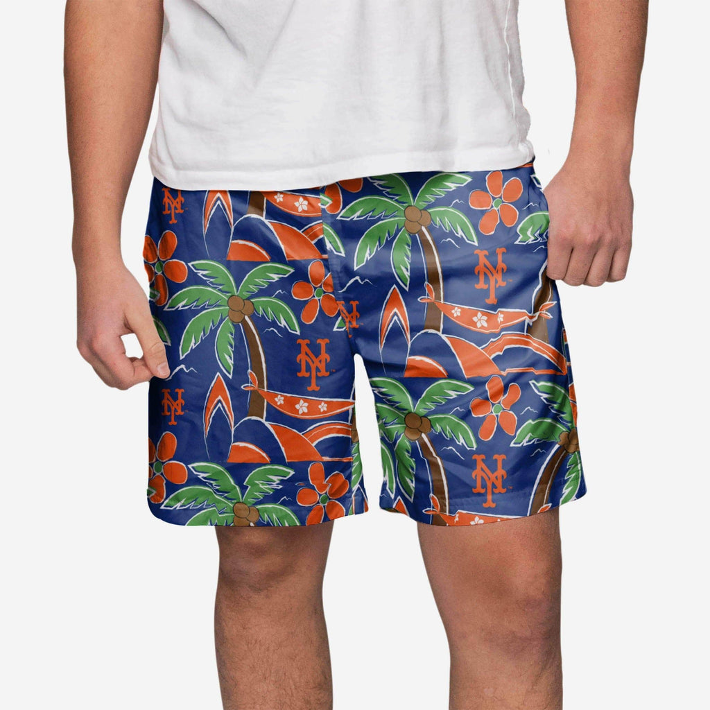 New York Mets Tropical Swimming Trunks FOCO S - FOCO.com