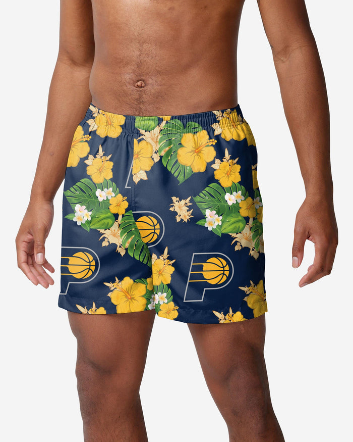 Indiana Pacers Floral Swimming Trunks FOCO S - FOCO.com