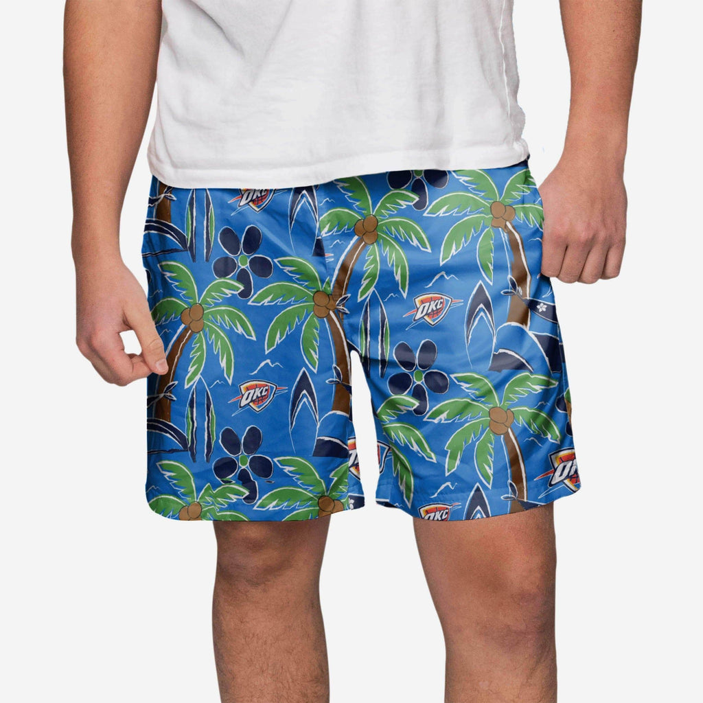 Oklahoma City Thunder Tropical Swimming Trunks FOCO S - FOCO.com