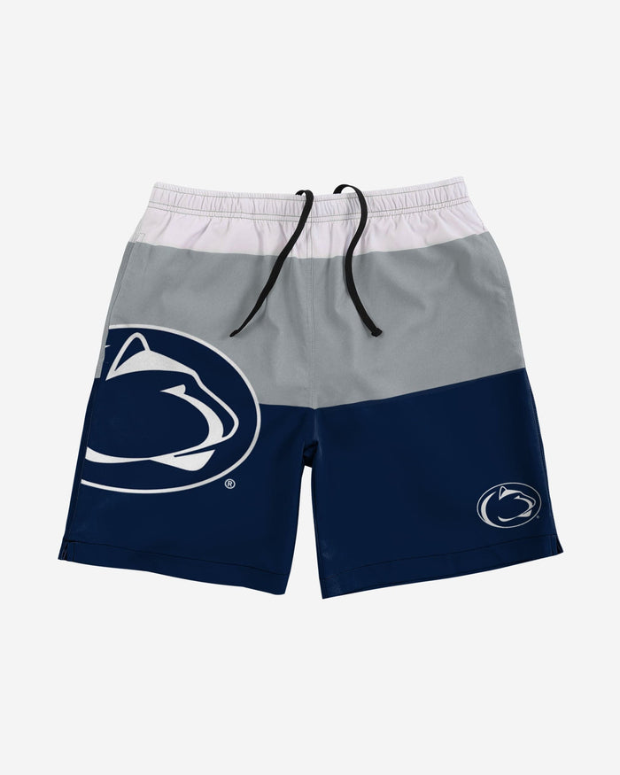 Penn State Nittany Lions 3 Stripe Big Logo Swimming Trunks FOCO - FOCO.com