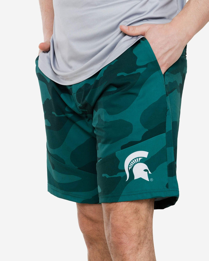 Michigan State Spartans Nightcap Camo Walking Shorts FOCO S - FOCO.com