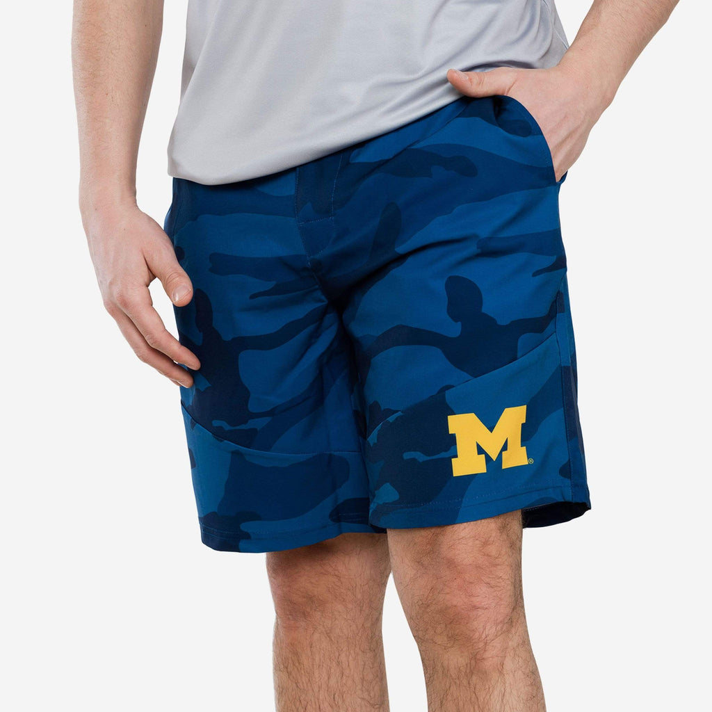 Michigan Wolverines Nightcap Camo Walking Shorts FOCO S - FOCO.com