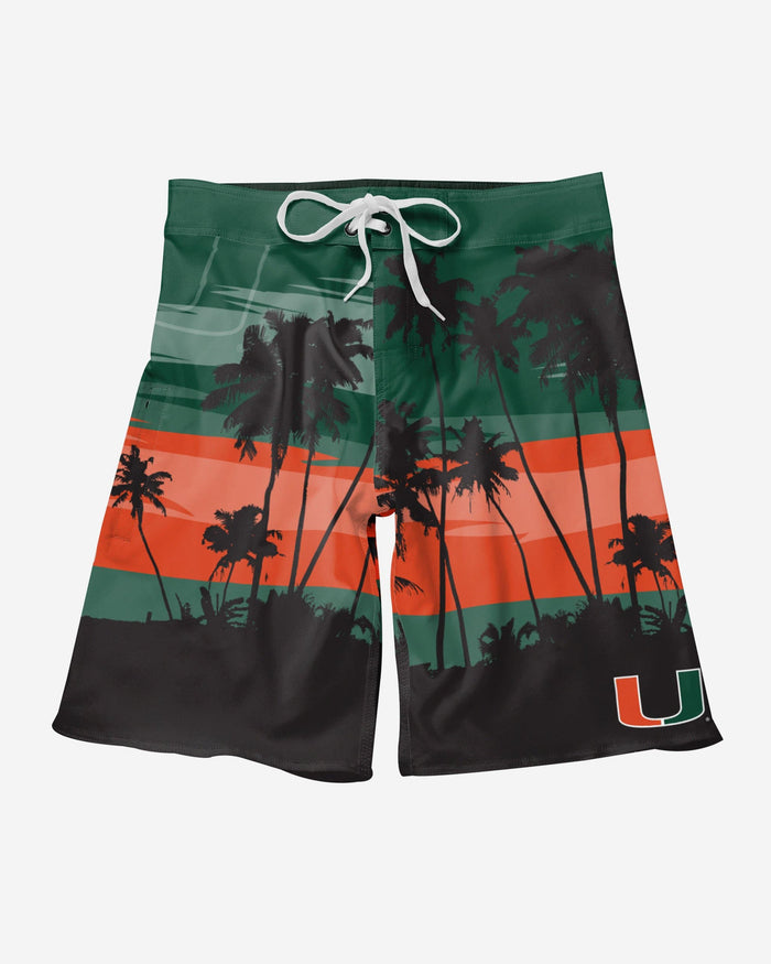 Miami Hurricanes Sunset Boardshorts FOCO - FOCO.com