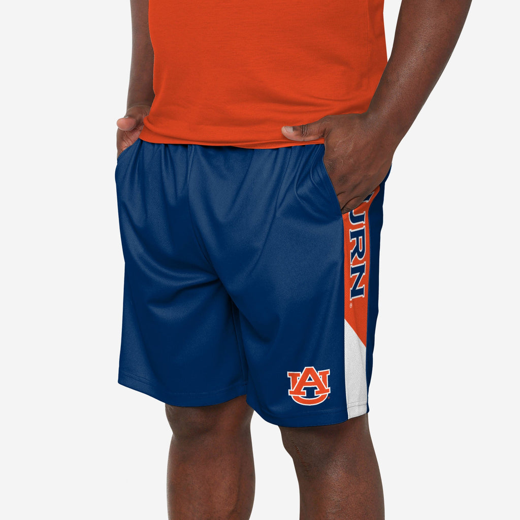 Auburn Tigers Side Stripe Training Shorts FOCO S - FOCO.com