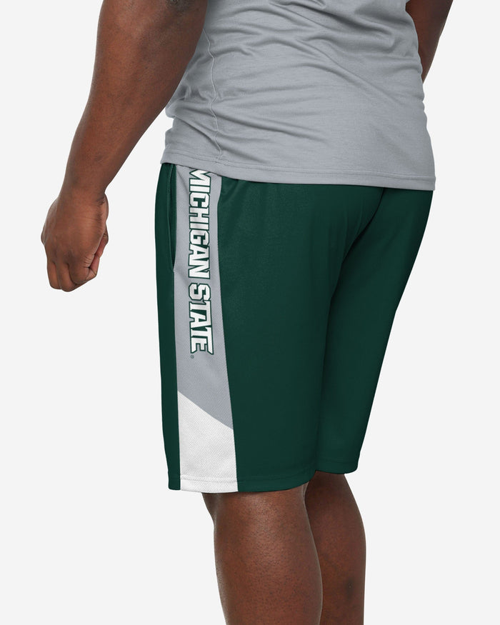 Michigan State Spartans Side Stripe Training Shorts FOCO - FOCO.com