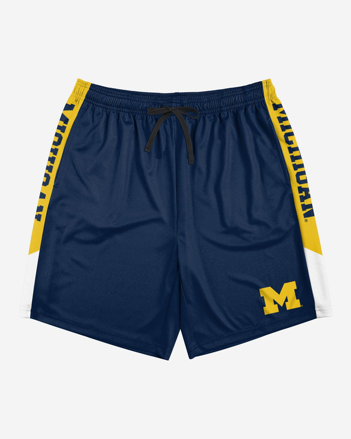 Michigan Wolverines Side Stripe Training Shorts FOCO - FOCO.com