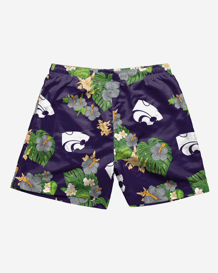 Kansas State Wildcats Floral Swimming Trunks FOCO - FOCO.com