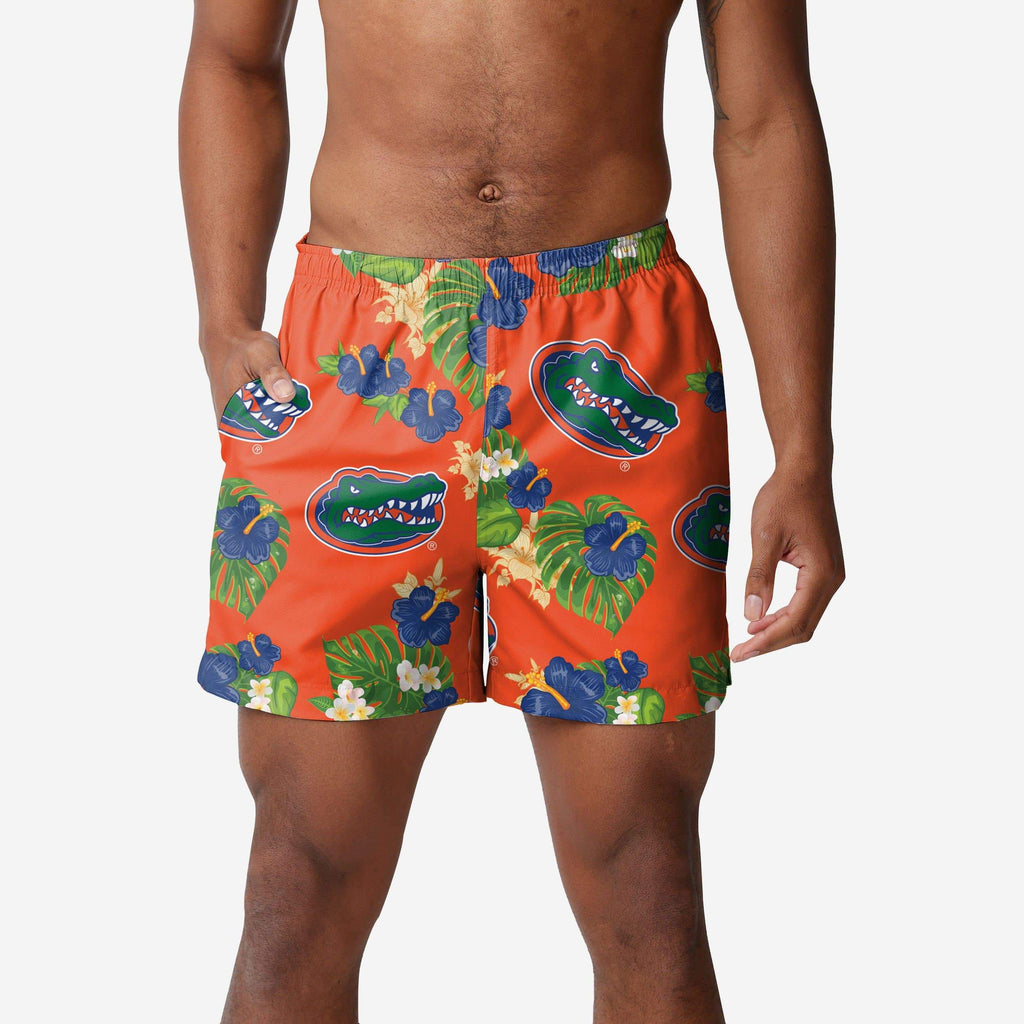 Florida Gators Floral Swimming Trunks FOCO S - FOCO.com