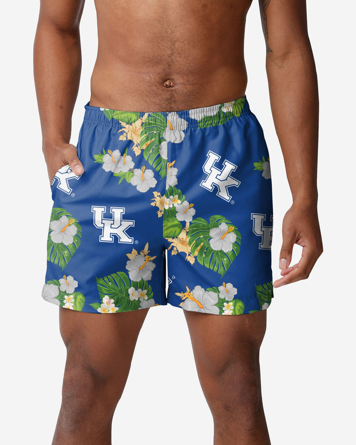 Kentucky Wildcats Floral Swimming Trunks FOCO S - FOCO.com