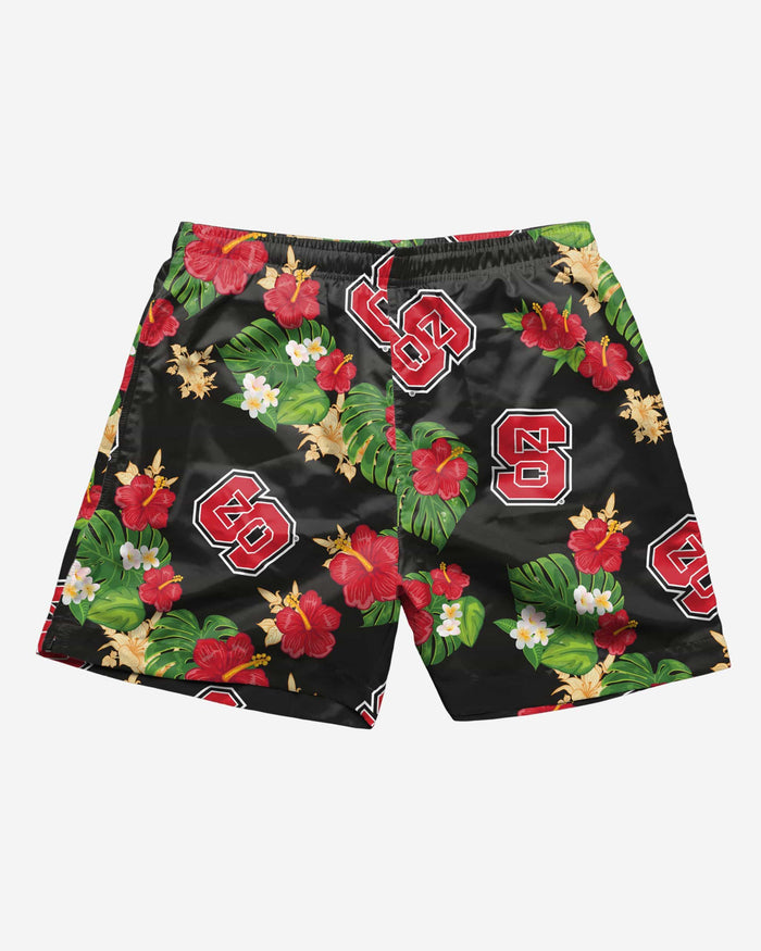 NC State Wolfpack Floral Swimming Trunks FOCO - FOCO.com