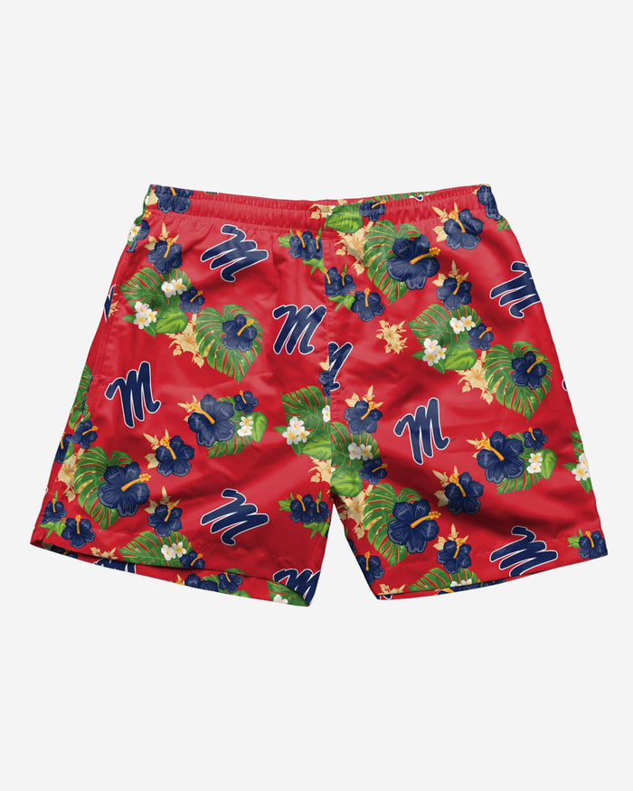 Ole Miss Rebels Floral Swimming Trunks FOCO - FOCO.com