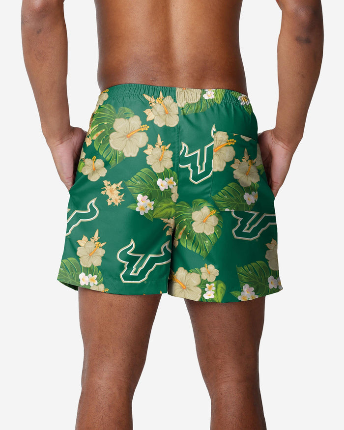 South Florida Bulls Floral Swimming Trunks FOCO - FOCO.com