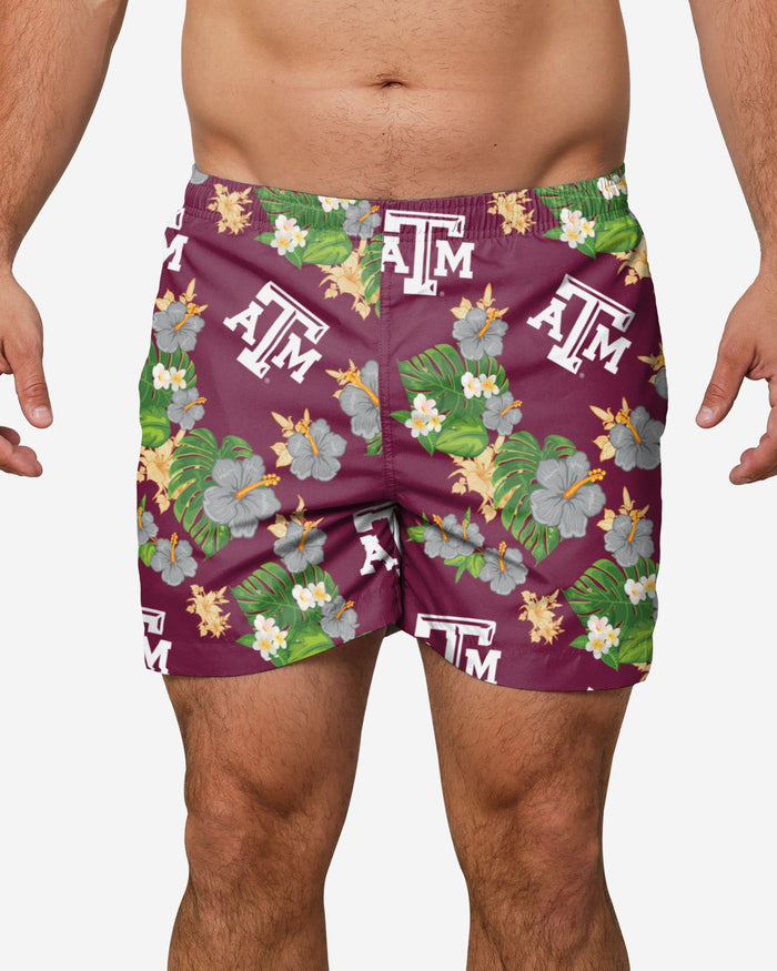 Texas A&M Aggies Floral Swimming Trunks FOCO S - FOCO.com