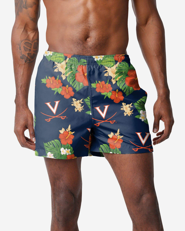 Virginia Cavaliers Original Floral Swimming Trunks FOCO S - FOCO.com