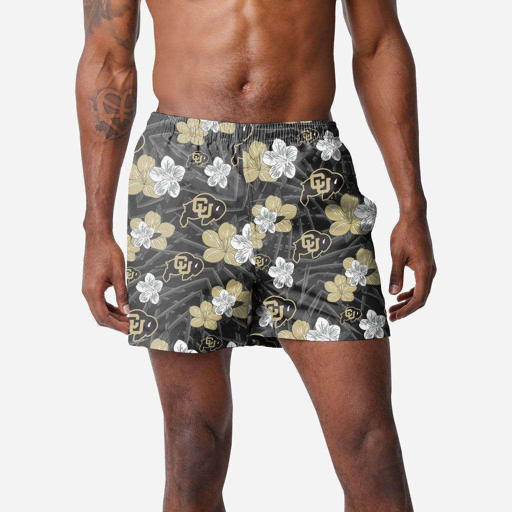 Colorado Buffaloes Hibiscus Swimming Trunks FOCO S - FOCO.com