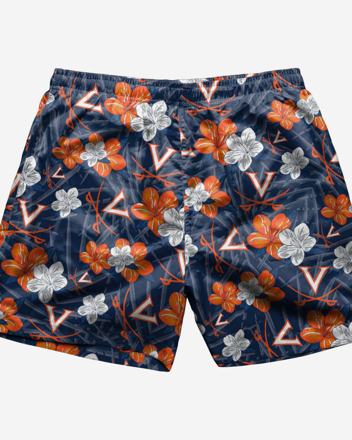 Virginia Cavaliers Hibiscus Swimming Trunks FOCO - FOCO.com