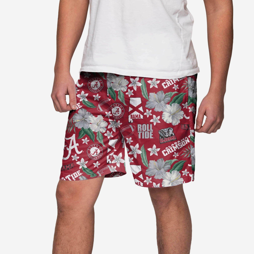Alabama Crimson Tide City Style Swimming Trunks FOCO S - FOCO.com