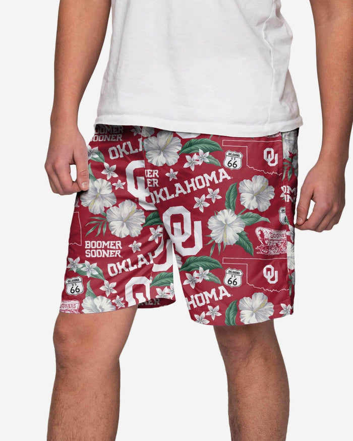 Oklahoma Sooners City Style Swimming Trunks FOCO S - FOCO.com