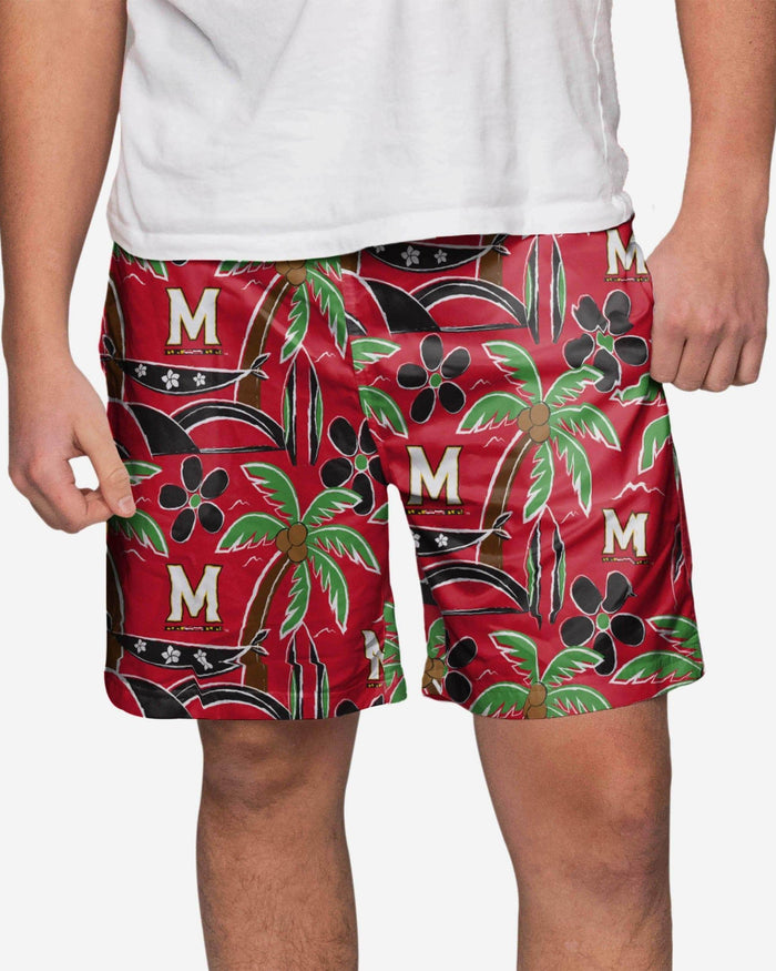 Maryland Terrapins Tropical Swimming Trunks FOCO S - FOCO.com