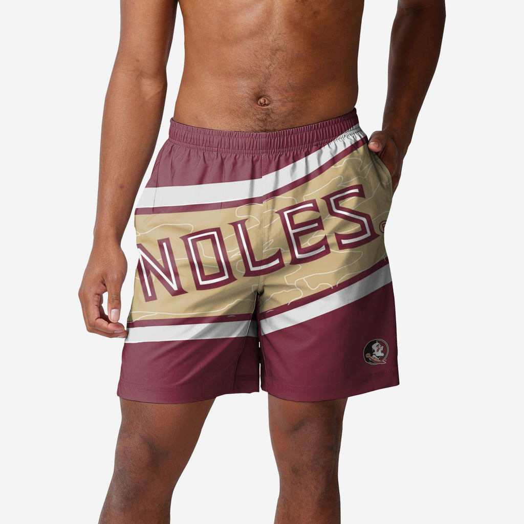 Florida State Seminoles Big Wordmark Swimming Trunks FOCO S - FOCO.com