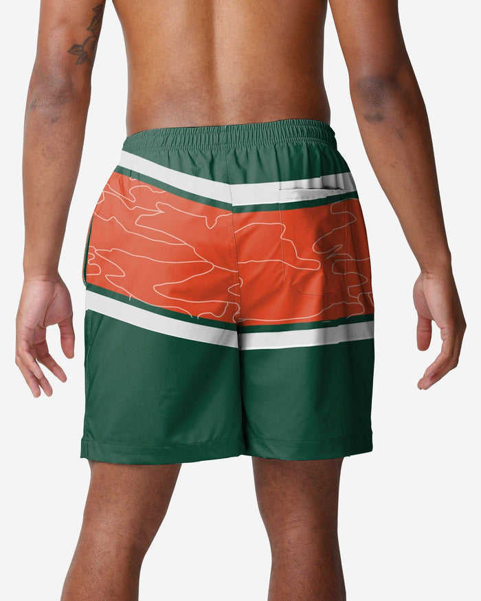 Miami Hurricanes Big Wordmark Swimming Trunks FOCO - FOCO.com