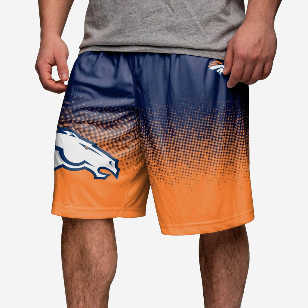 Denver Broncos Gradient Polyester Shorts FOCO - FOCO.com