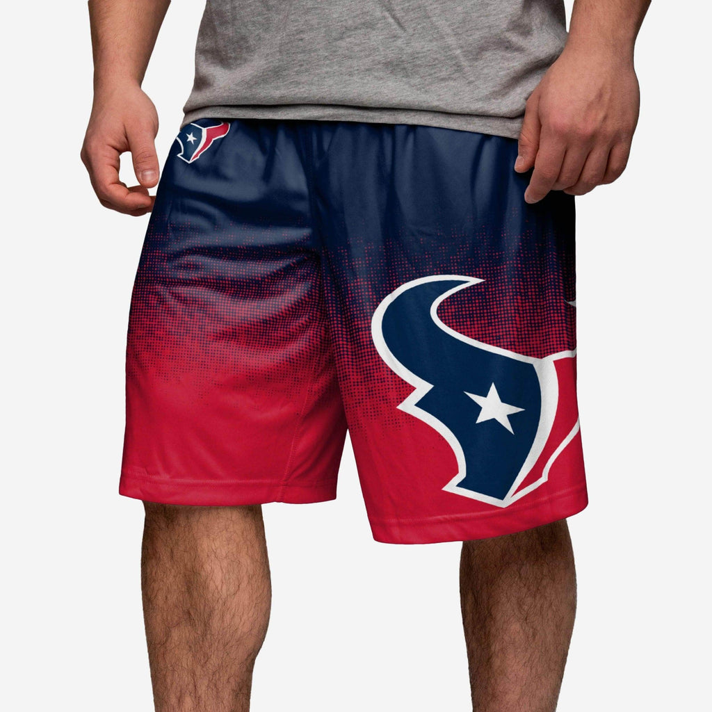 Houston Texans Gradient Polyester Shorts FOCO - FOCO.com