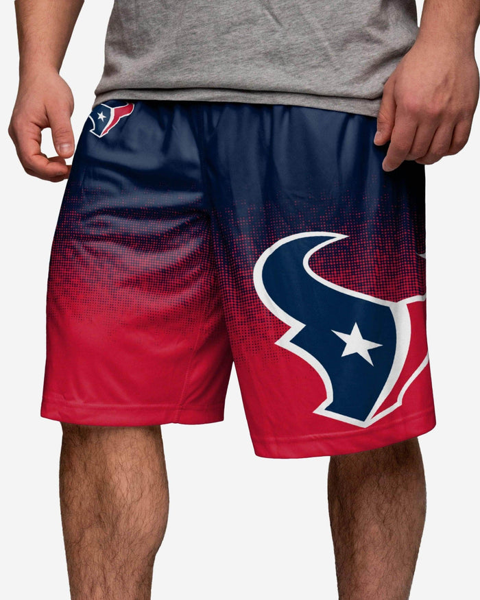 Houston Texans Gradient Polyester Shorts FOCO - FOCO.com