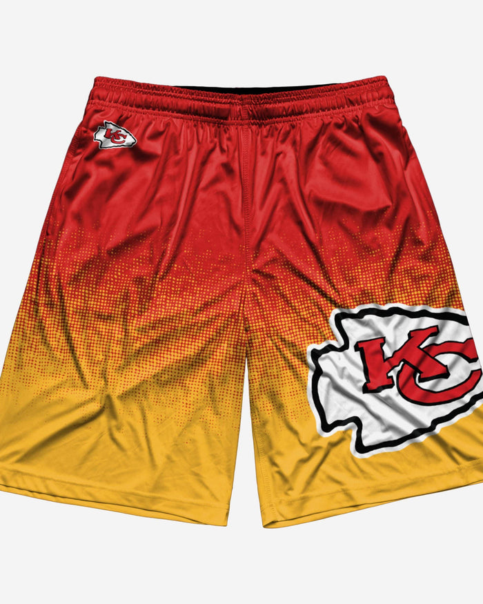 Kansas City Chiefs Gradient Polyester Shorts FOCO - FOCO.com