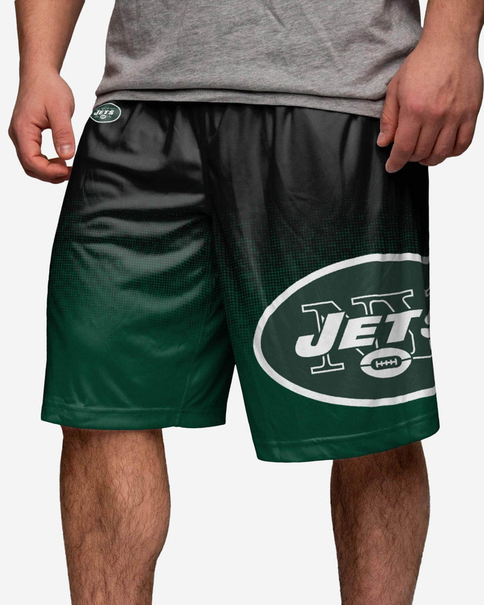 New York Jets Gradient Polyester Shorts FOCO - FOCO.com
