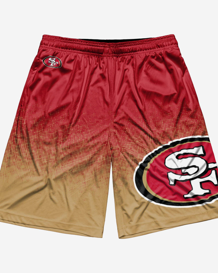 San Francisco 49ers Gradient Polyester Shorts FOCO - FOCO.com