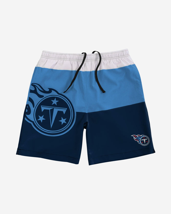 Tennessee Titans 3 Stripe Big Logo Swimming Trunks FOCO - FOCO.com