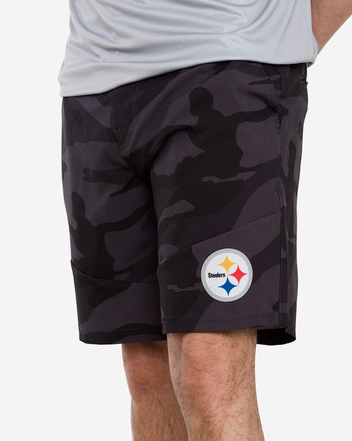 Pittsburgh Steelers Nightcap Camo Walking Shorts FOCO S - FOCO.com