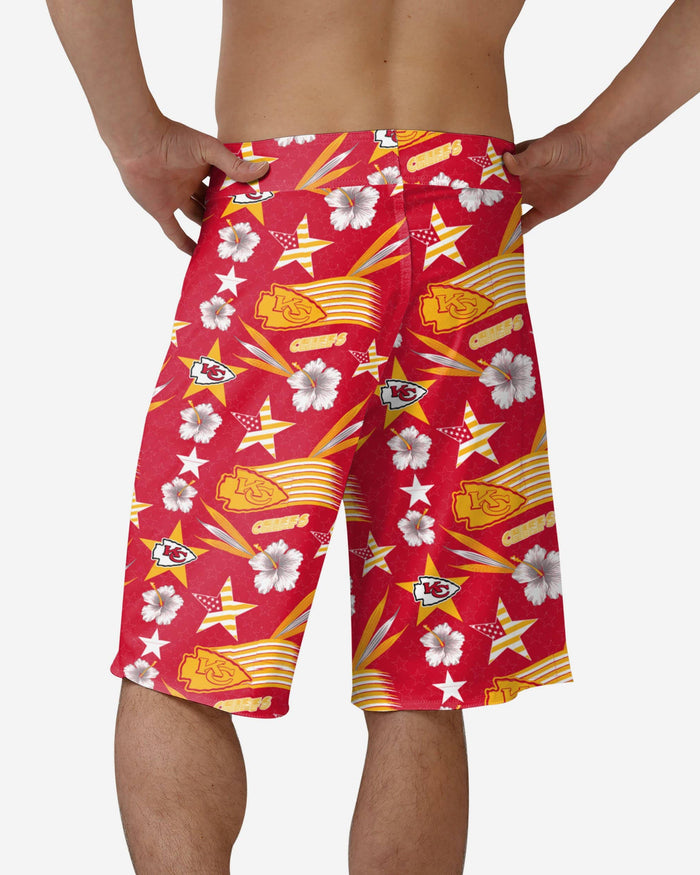 Kansas City Chiefs Americana Boardshorts FOCO - FOCO.com