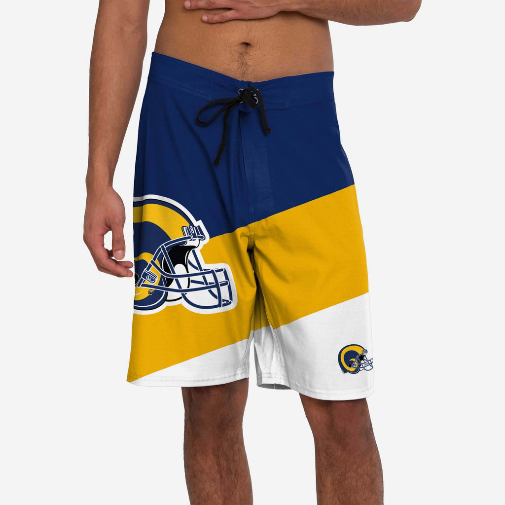 Los Angeles Rams Orignial Color Dive Boardshorts FOCO S - FOCO.com